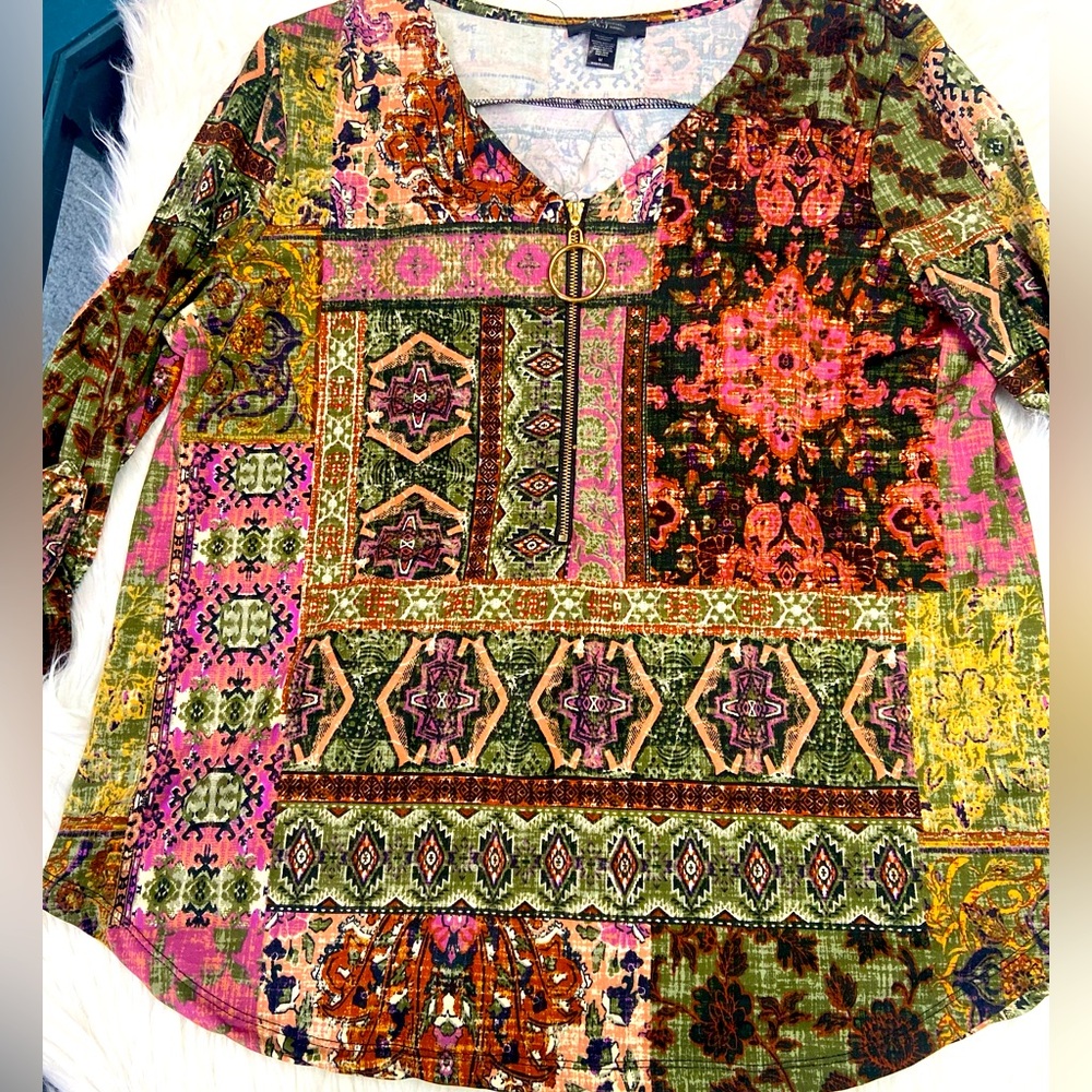 Boho chic size M blouse